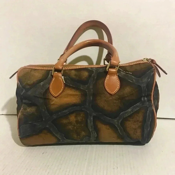 Dooney & Bourke satchel print nylon handbag - Picture 2 of 8